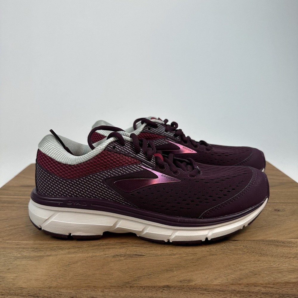 New Womens Brooks Dyad‎ 10 Purple Athletic Running Comfort Sneakers Shoes Sz 6 B